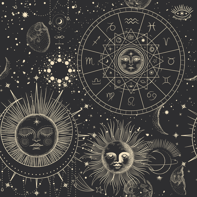 Dark Boho Mystic Background