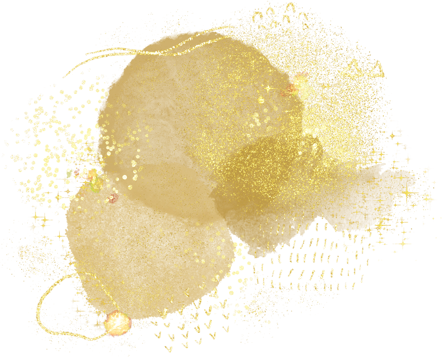 Gold Watercolor Illustration